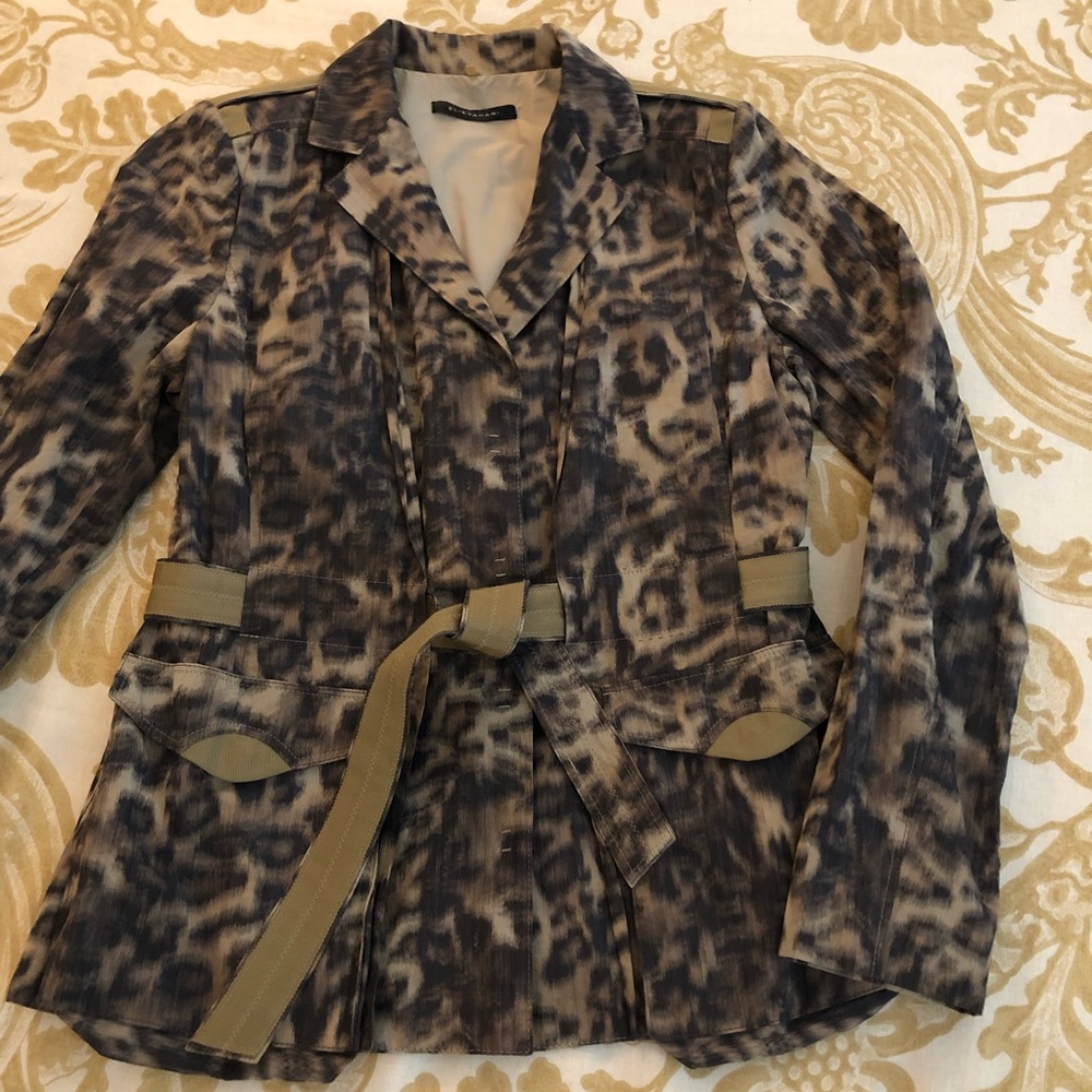Elie Tahari Leopard Print Jacket